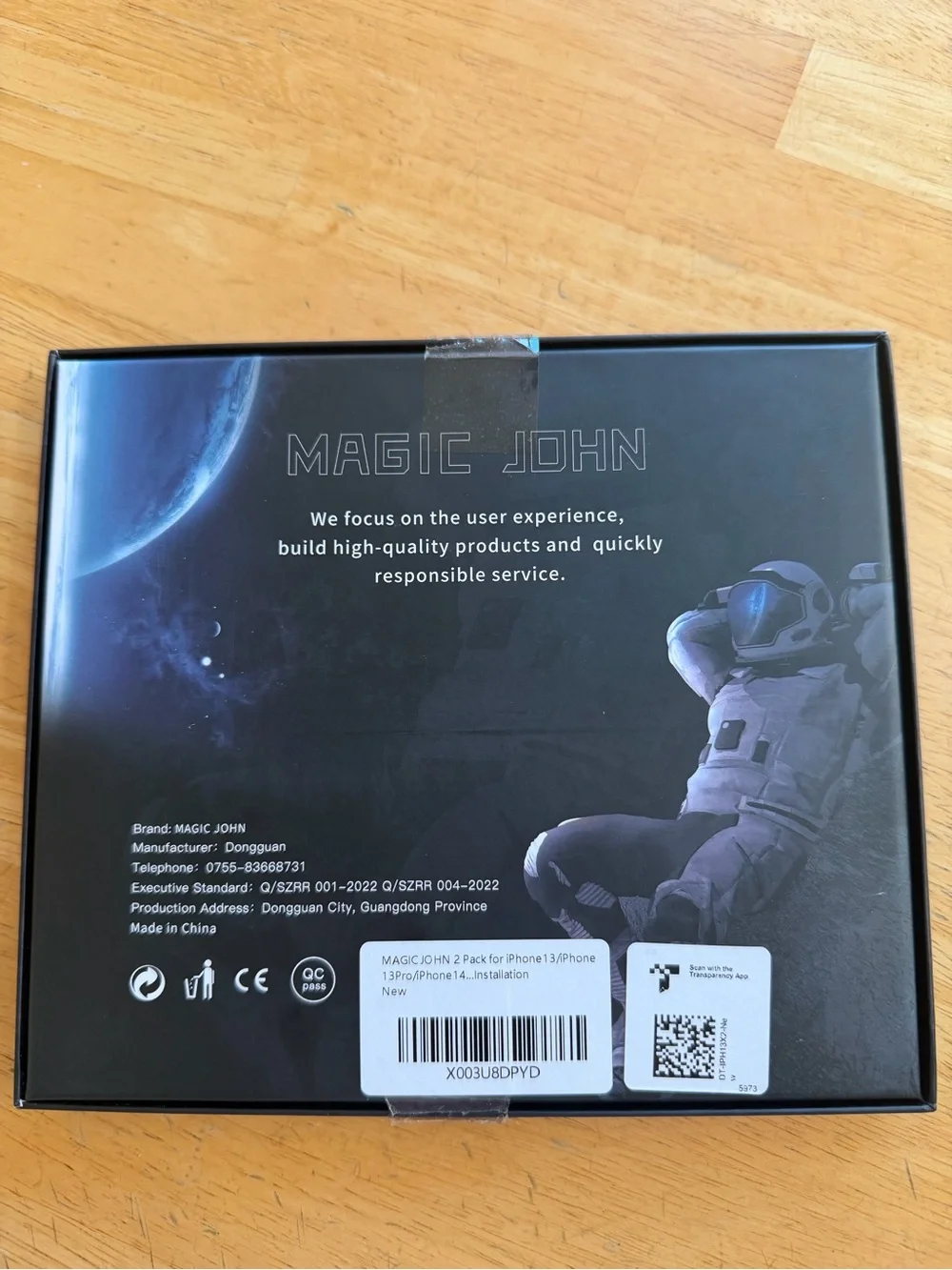 Magic John Tempered Glass Screen protector for iPhone 13,13 Pro,14